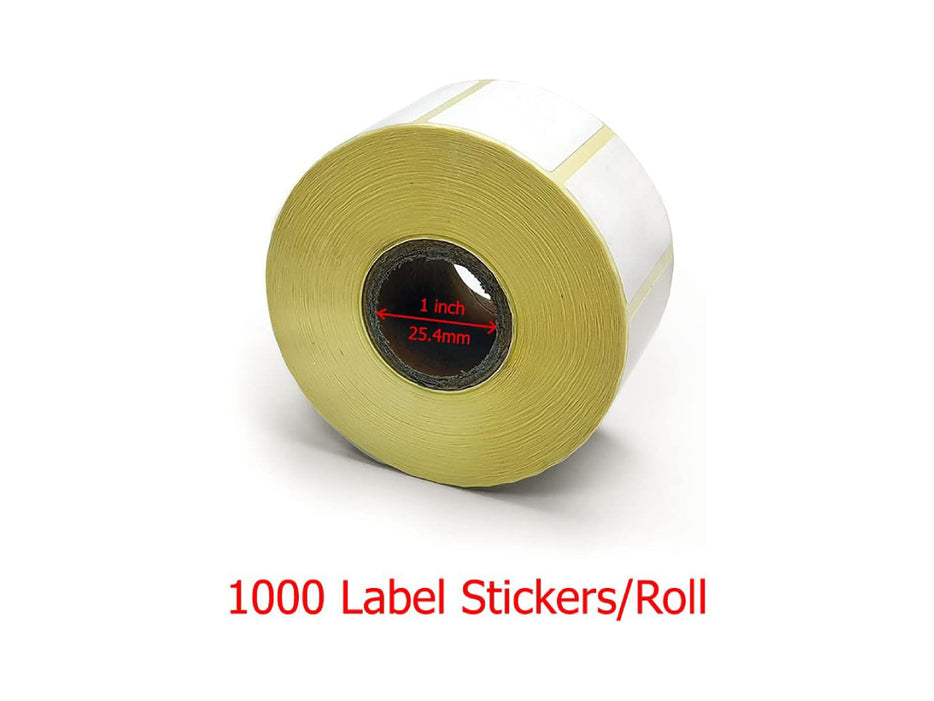 Thermal Transfer Label 38x25mm 1000label/Roll, 1" Core