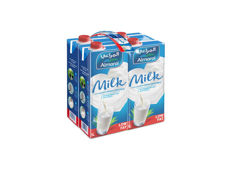 Almarai Low Fat Milk 1L Pack of 4