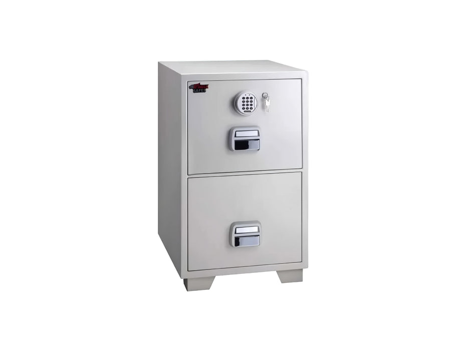 Eagle SF-680-2EKX Fire Resistant Filing Cabinet, 2 Drawers, Digital With Key Lock