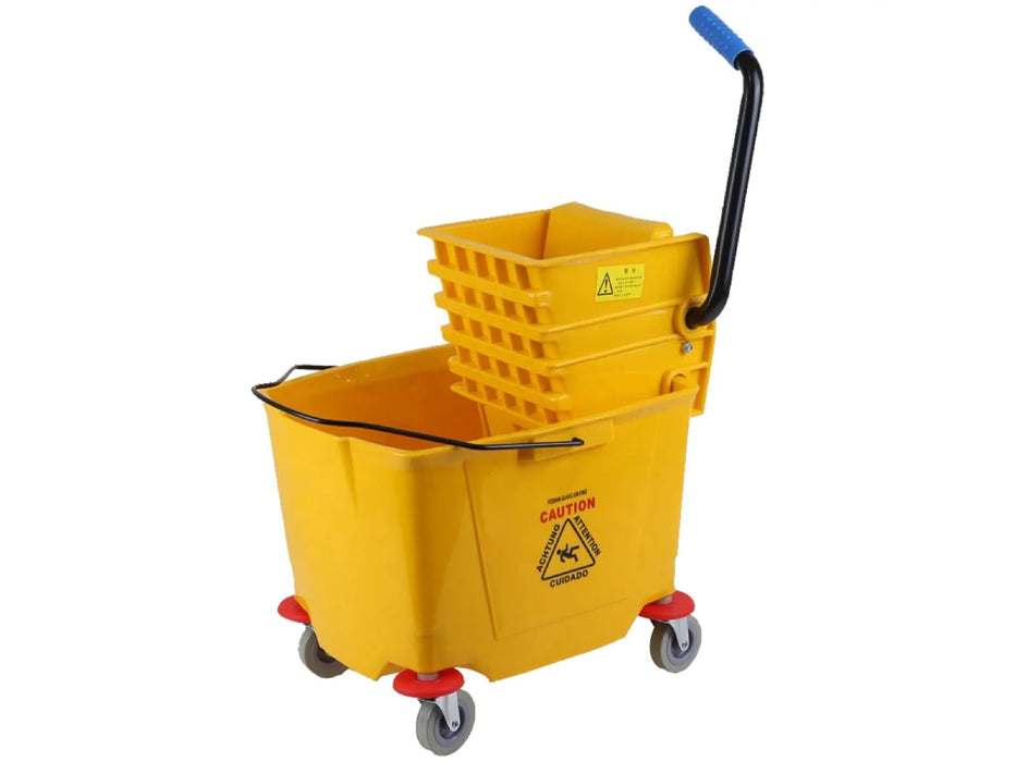 Heavy Duty Plastic Mop Bucket/Wringer 32 Liters