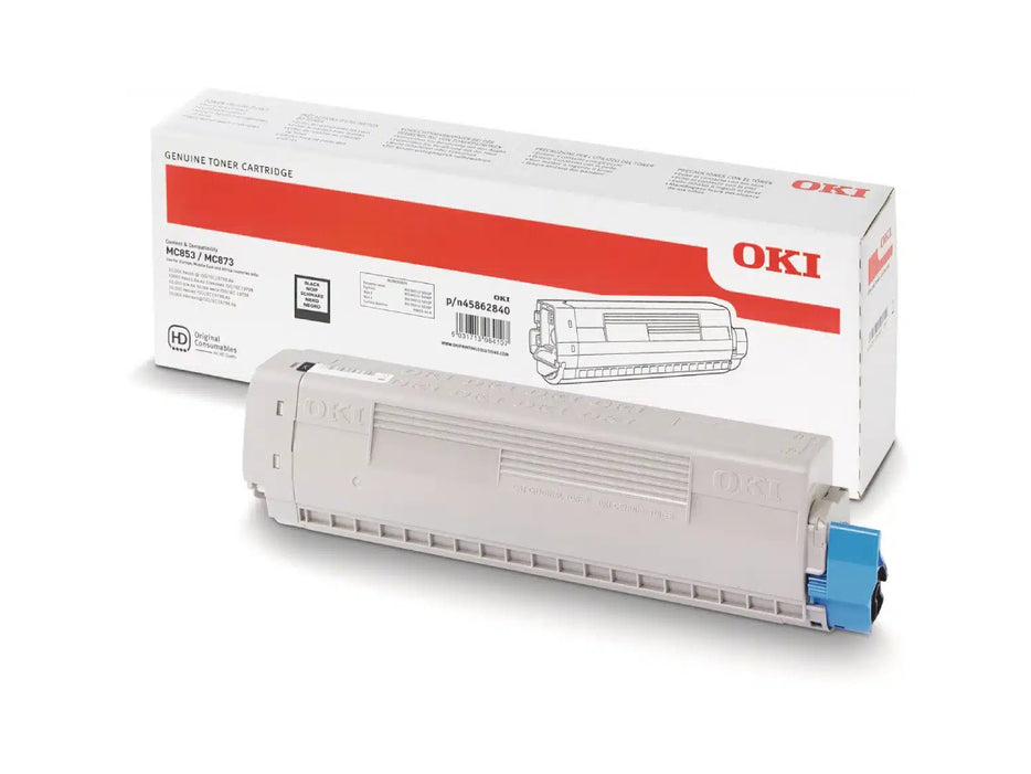 OKI 45862840 Black Toner Cartridge for MC853/873/MC883-7.3K-NEU