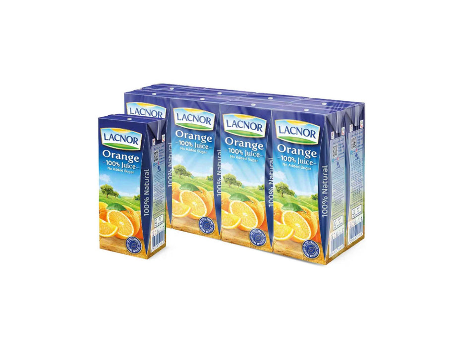 Lacnor Orange Juice 180ml - Pack of 8