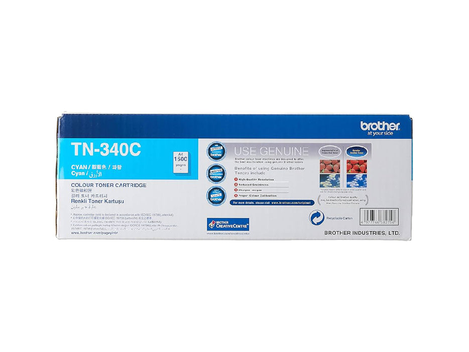 Brother TN-340 Cyan Toner Cartridge (TN-340C)