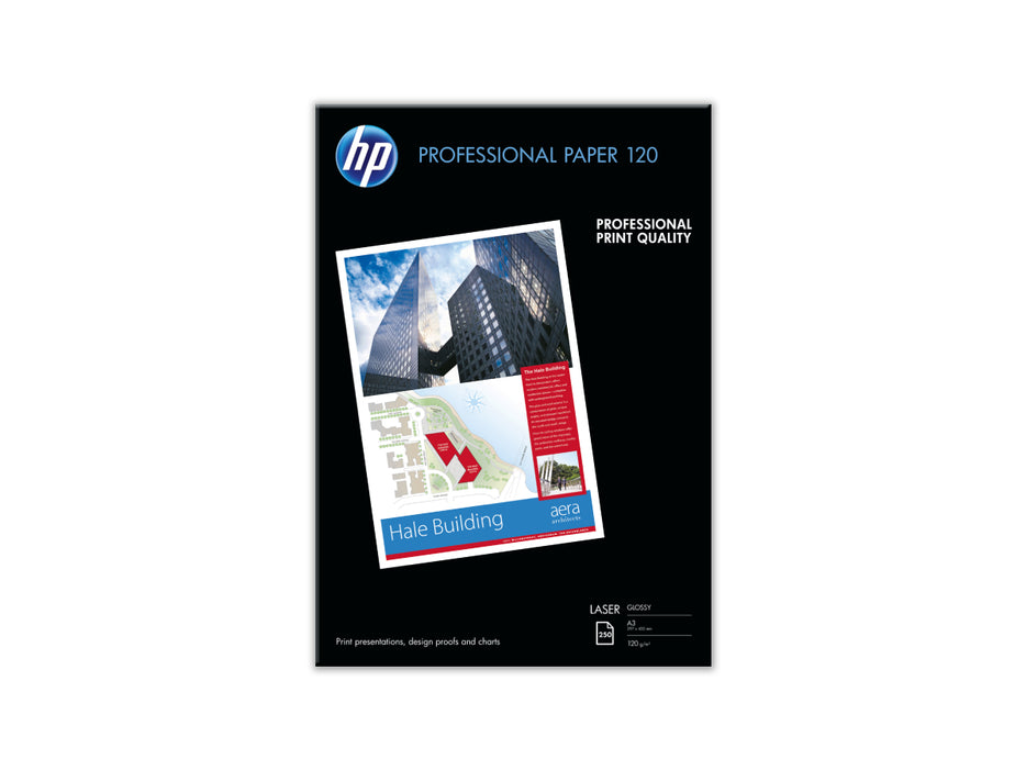 HP Professional Glossy Laser Paper A3 120 gsm 297x420mm 250 sheets/pack (CG969A)