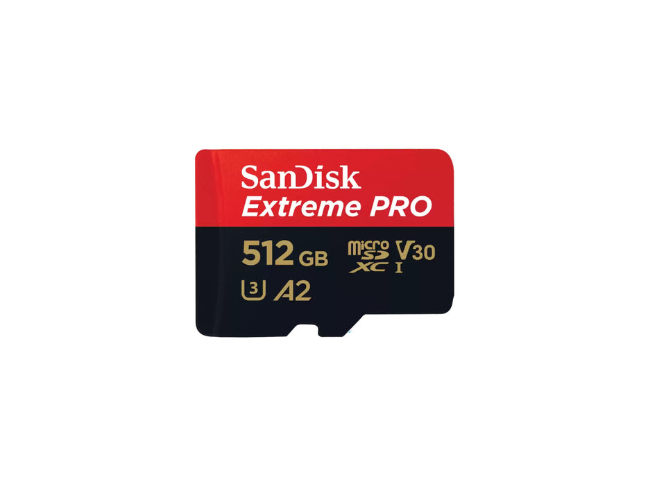 SanDisk Extreme PRO 512GB microSDXC™ UHS-I CARD, 200MB/s Read, 140MB/s Write (SDSQXCD-512G-GN6MA)