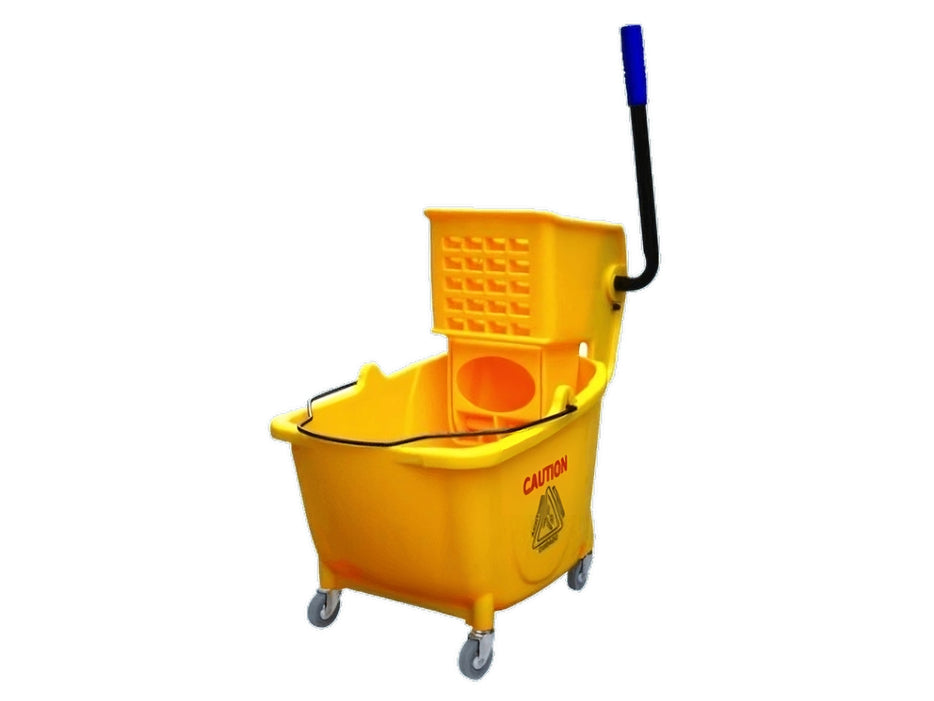 Heavy Duty Plastic Mop Bucket/Wringer 30 Liters