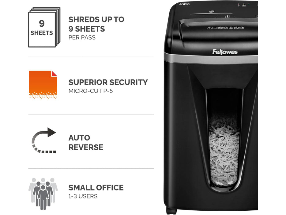 Fellowes Powershred 450m Shredder - Micro Cut