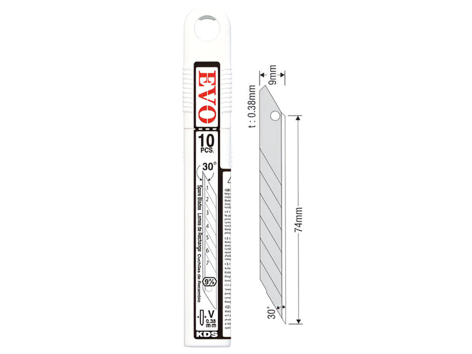 KDS VB-10 EVO 30 Degree 9mm Spare Blades 10pcs