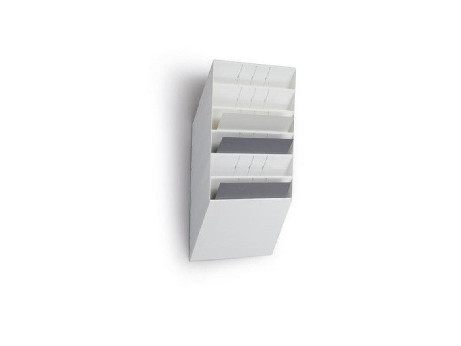 Durable FLEXIBOX 6 A4 Landscape, Wall Mounted Brochure Holder, 6 Tier ...