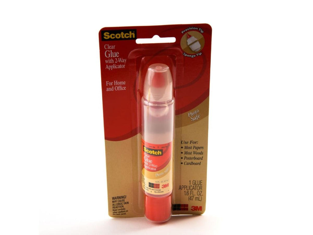 Scotch Clear Glue in 2-Way Applicator 1.6 oz Photo Safe and Non