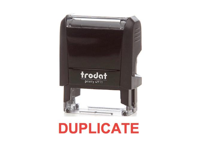 Trodat Printy 4911 Stamp "DUPLICATE" - Red - Altimus