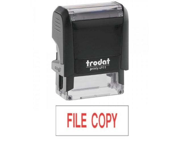 Trodat Printy 4911 Stamp "FILE COPY" - Red in Ink - Altimus