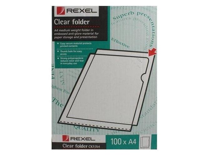 Rexel CKF/A4 12215 Cut Flush Folder Embossed PK/100 - Altimus