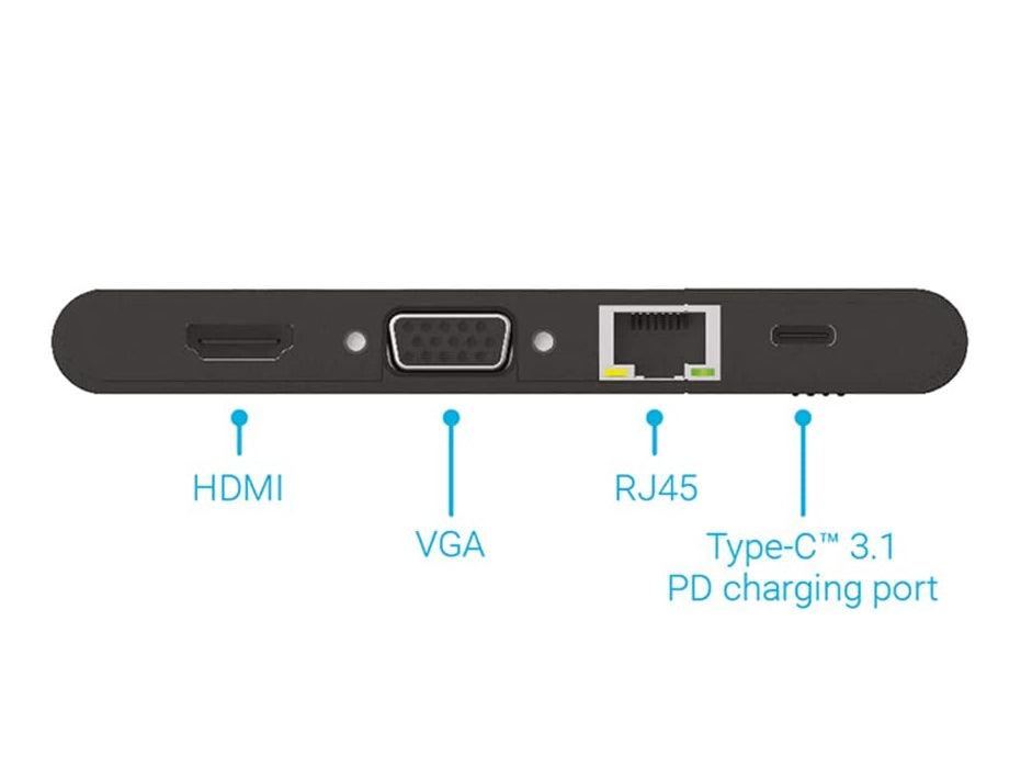 PNY 9 in 1 Mini Portable USB-C Power Hub with Integrated USB-C Cable for USB-C - Altimus