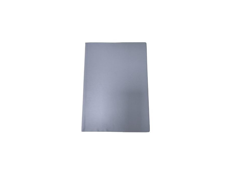 FIS PVC Soft Cover Notebook, Plain, 80 Sheets, A5, Grey - Altimus