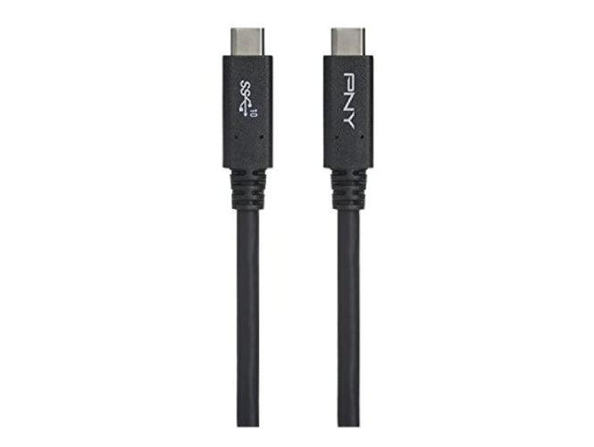 PNY USB C to USB C 3.1 Gen2 Cable 1M, Black - Altimus