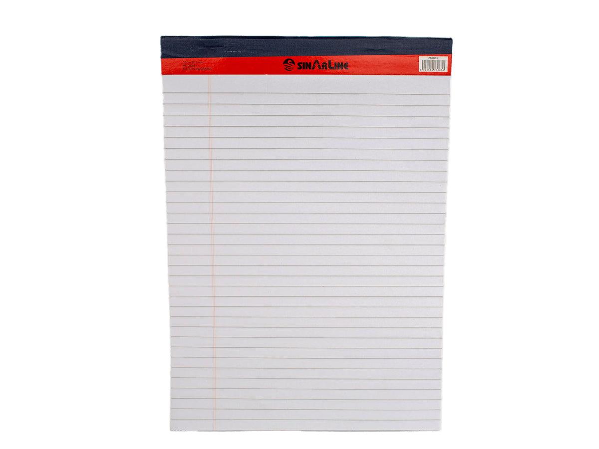 Sinarline Legal Pad A4 56gsm 40 Sheets Line Ruled White | Dubai & Abu ...