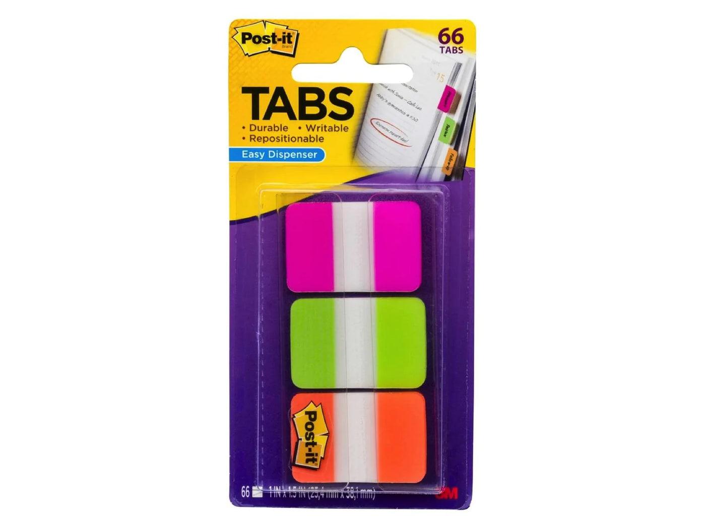 Post-it Durable Index Tabs Pink/Green/Orange, 686-PGO, 22tabs/col - Altimus