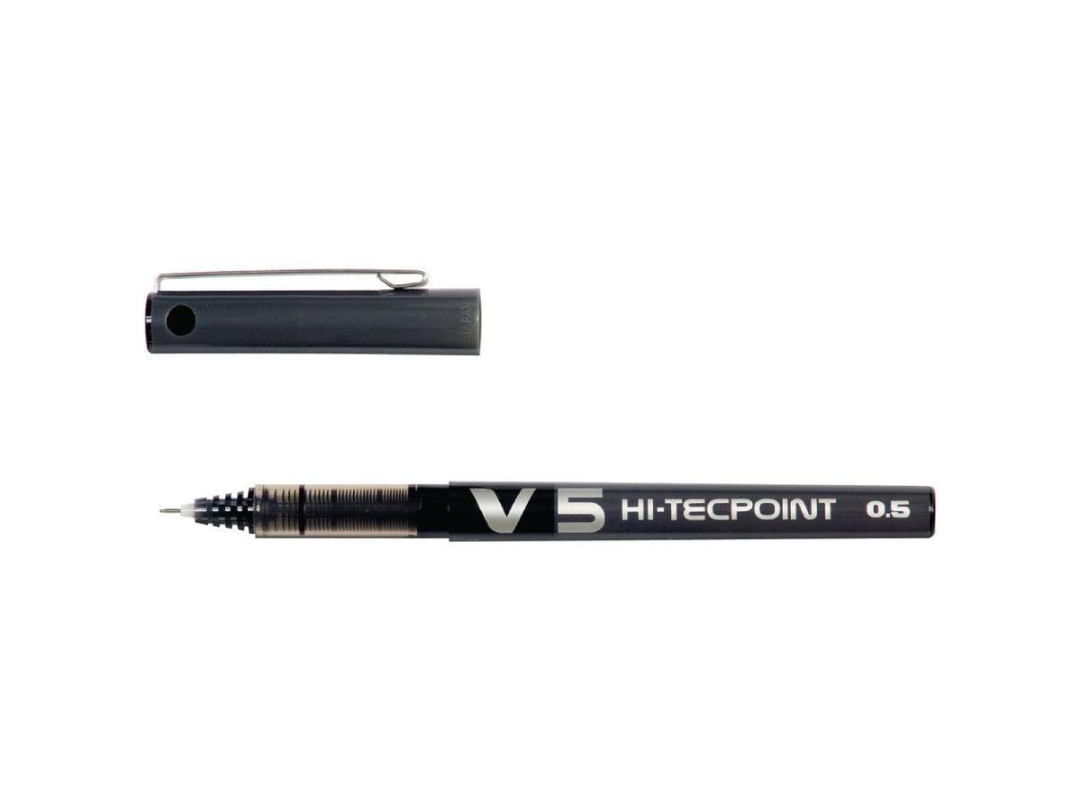 Pilot V5 Hi-Tecpoint BX-V5 Roller Ball Pen, 0.5mm, Black - Altimus