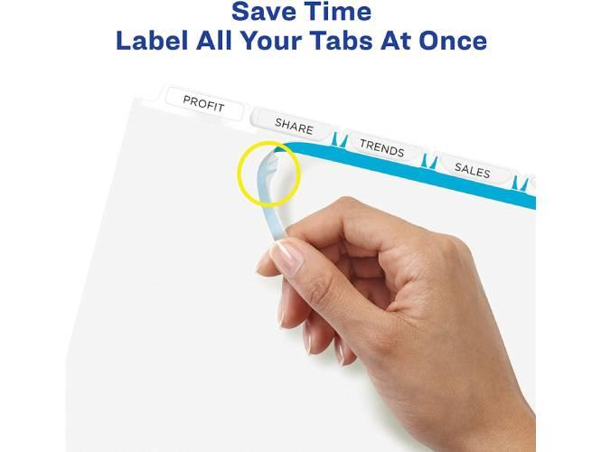 Avery IndexMaker Dividers, 5 Tabs with Clear Tab Labels - Altimus