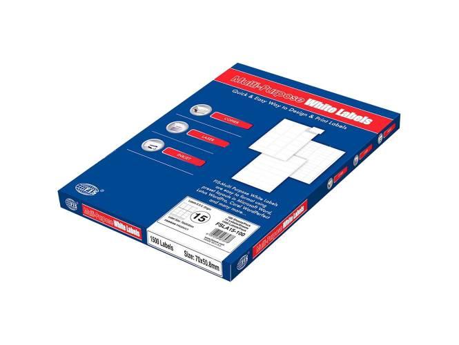 Multi Purpose Labels 70X 50.82mm, 100Sheets-Box (FSLA15-100) - Altimus