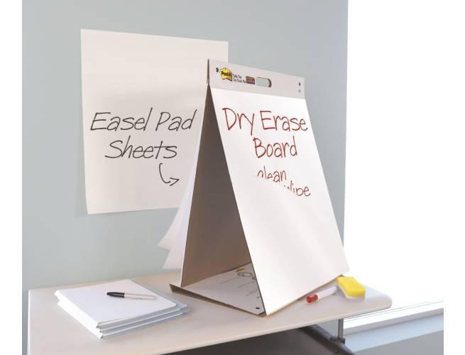 Post-it Super Sticky Portable Tabletop Easel Pad w- Dry Erase Panel, 20x23 Inches, 20 Sheets-Pad, 1 Pad (563DE) - Altimus