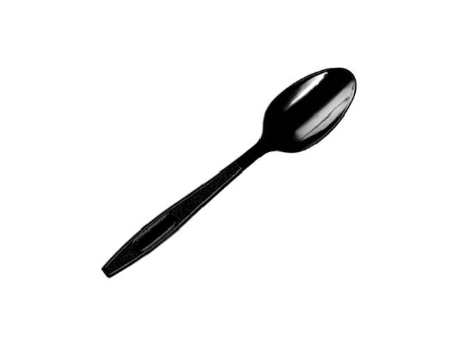 Black Plastic Table Spoon - HD, 50Pcs/Pack | Dubai & Abu Dhabi, UAE ...