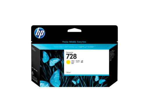 HP 728 Yellow DesignJet Ink Cartridge, 130ml - Altimus