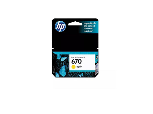 HP 670 Yellow Original Ink Advantage Cartridge (CZ116AL) - Altimus