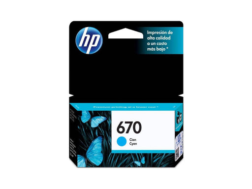 HP 670 Cyan Original Ink Advantage Cartridge (CZ114AL) - Altimus