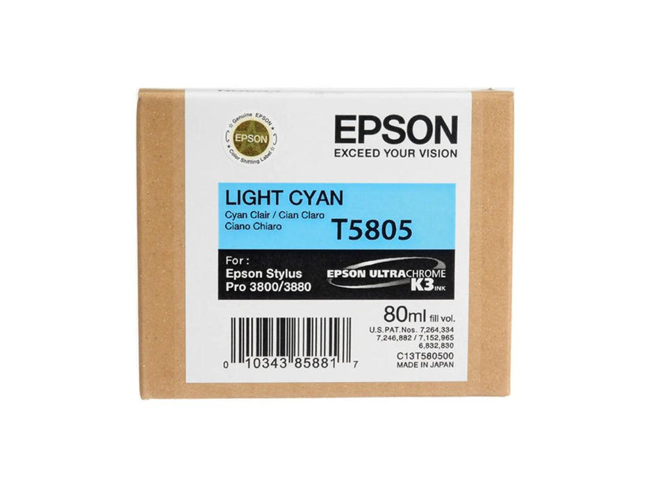 Epson C13T580500 80ml Light Cyan Ink Cartridge - Altimus