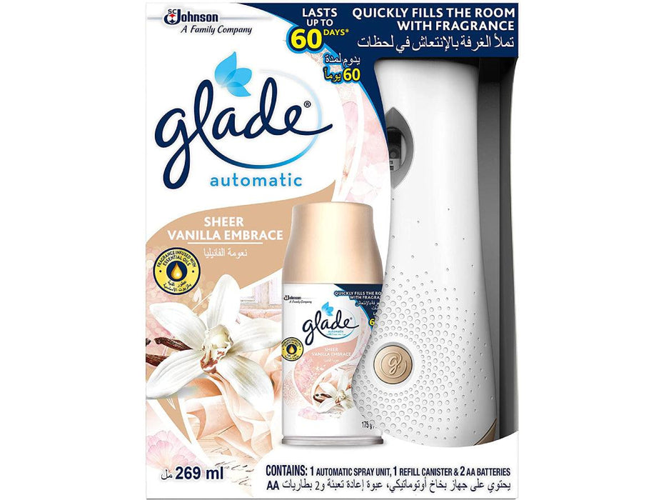 Glade Automatic Spray Holder and Sheer Vanilla Embrace Refill Starter Kit, Dubai & Abu Dhabi, UAE