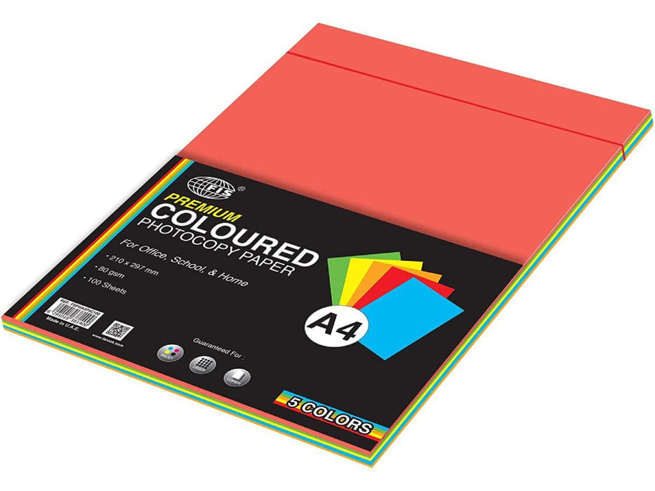 A4 Colored Copy Paper Sheets, 100 Sheets A4 Copy Paper