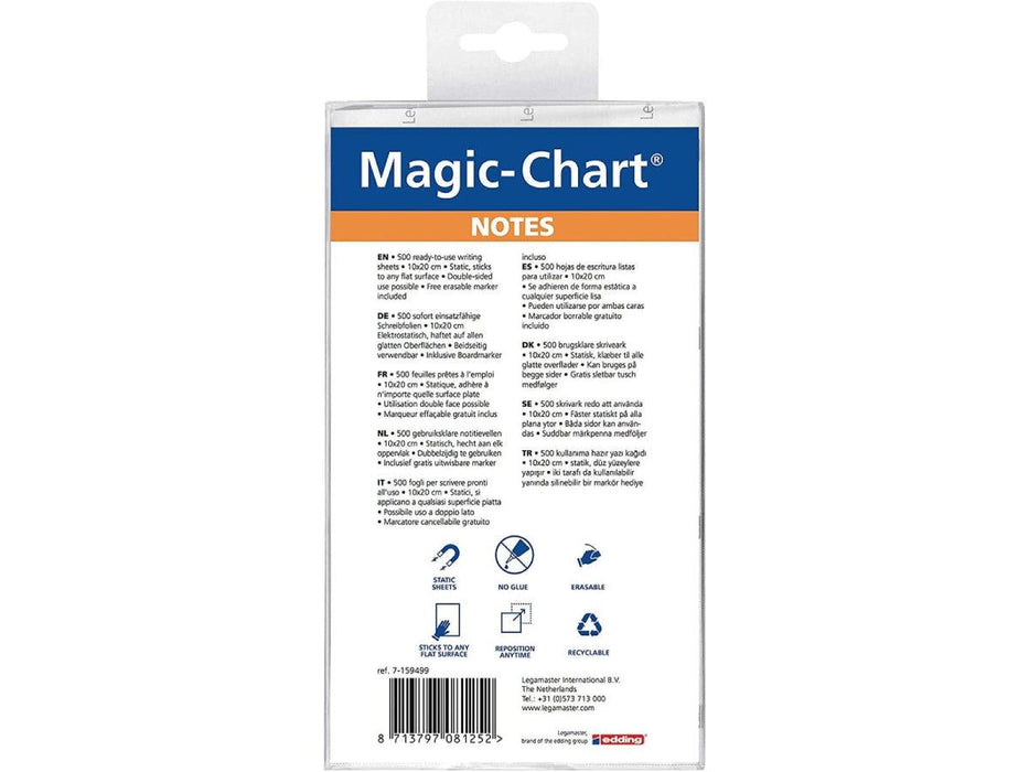 Legamaster Magic Chart, Notes Assorted 10X20cm, 500 notes per Pack 7-159499. - Altimus