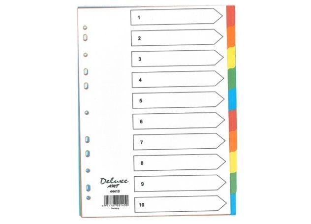 Deluxe Divider Manila Colored A4 10 Tabs - Altimus